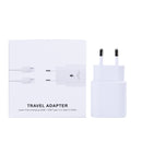 Fast Charge Travel Adapter With USB-C Cable 100cm 25W White Retail Box