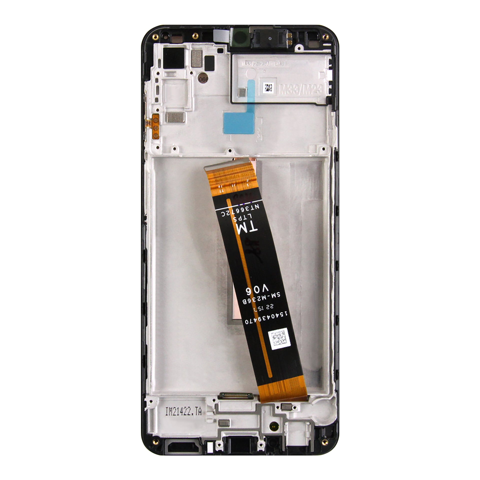 Samsung Galaxy M33 5G M336B Display And Digitizer With Frame Black (TM Flex) Service Pack