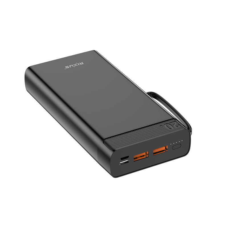 Rixus RXPB52 High Capicity Powerbank 10000 mAh 22.5W Black