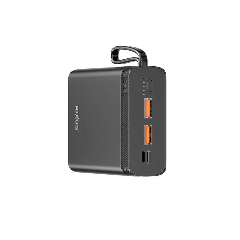 Rixus RXPB52 High Capicity Powerbank 20000 mAh 22.5W Black