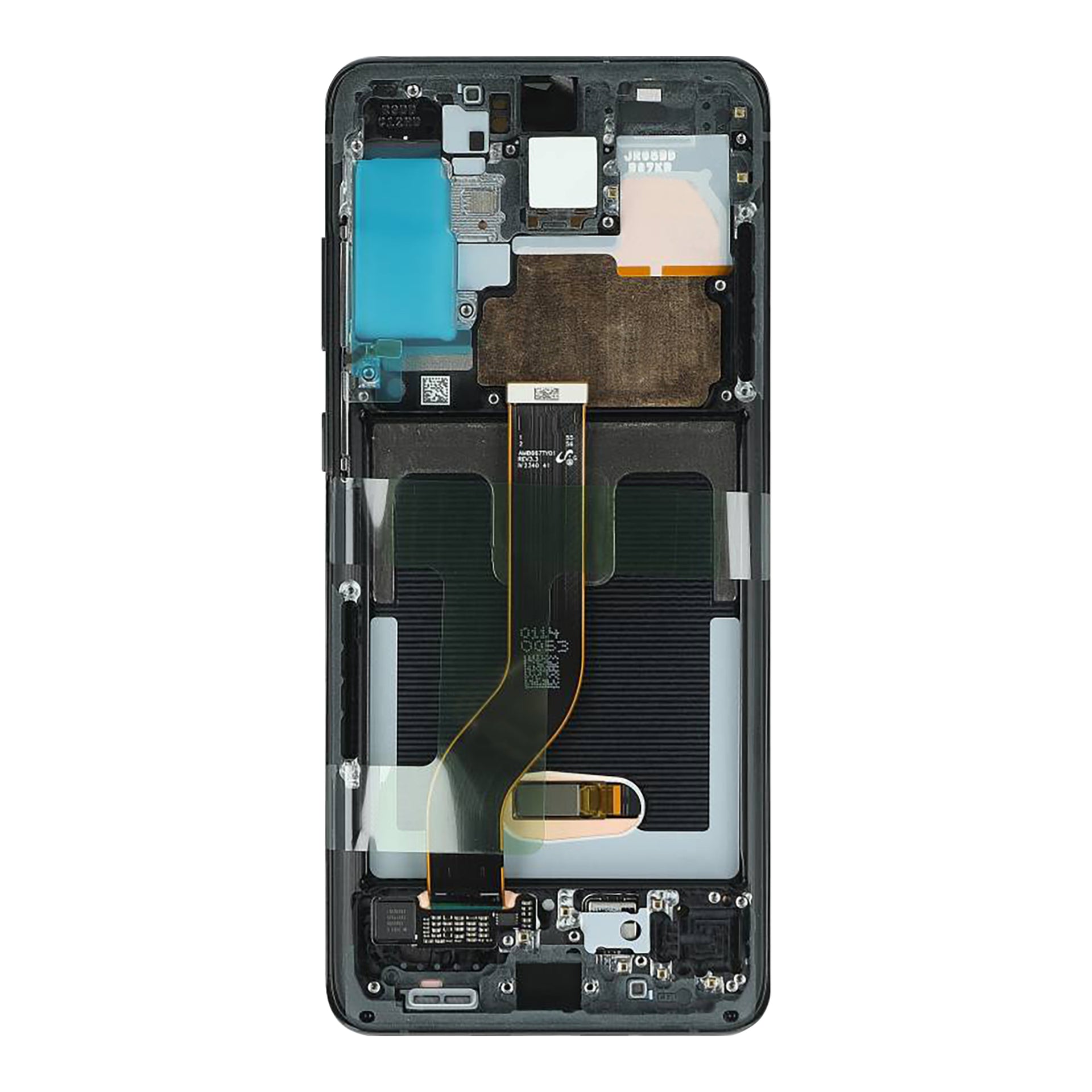 Samsung Galaxy S20 Plus G985F, S20 Plus 5G G986F Display And Digitizer With Frame Cosmic Black Service Pack