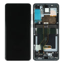 Samsung Galaxy S20 Plus G985F, S20 Plus 5G G986F Display And Digitizer With Frame Cosmic Black Service Pack