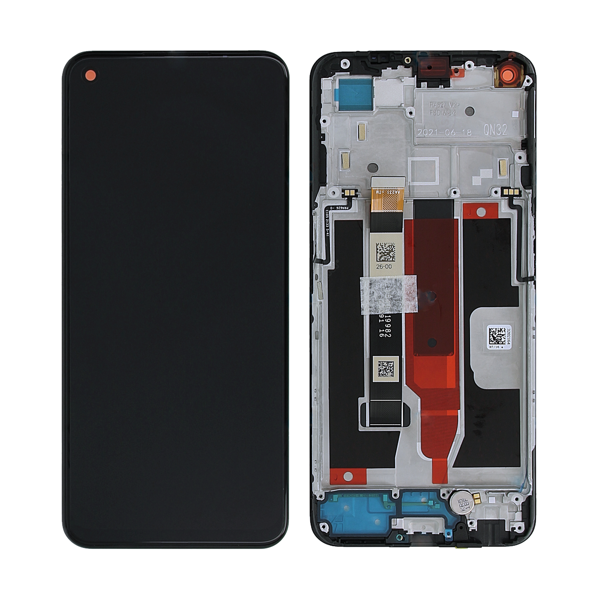 Realme 8 5G, Narzo 30 5G Display And Digitizer With Frame Blue OEM