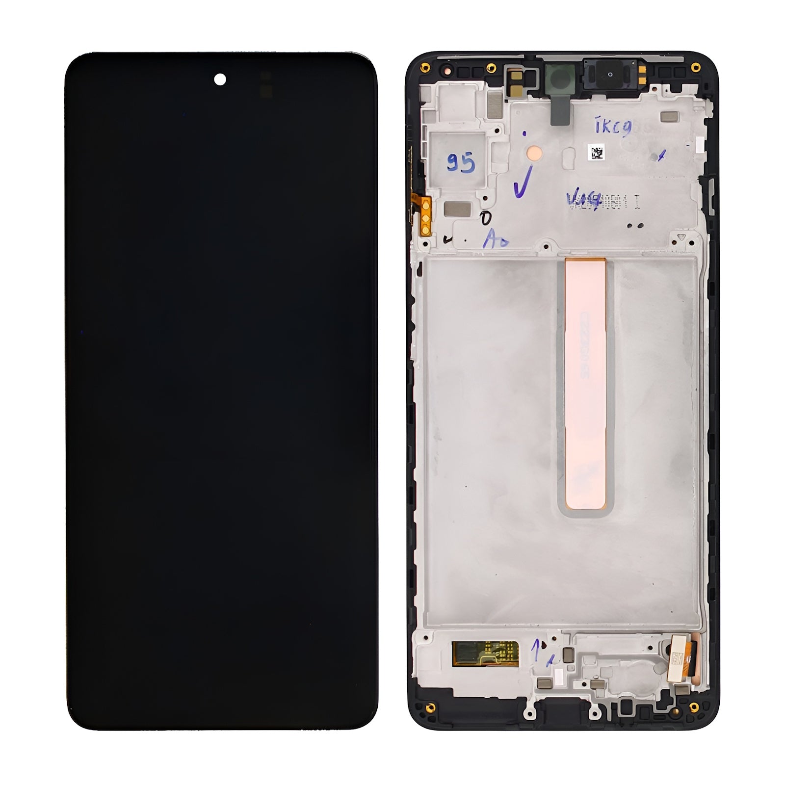 Samsung Galaxy M53 M536B Display And Digitizer With Frame Black Service Pack