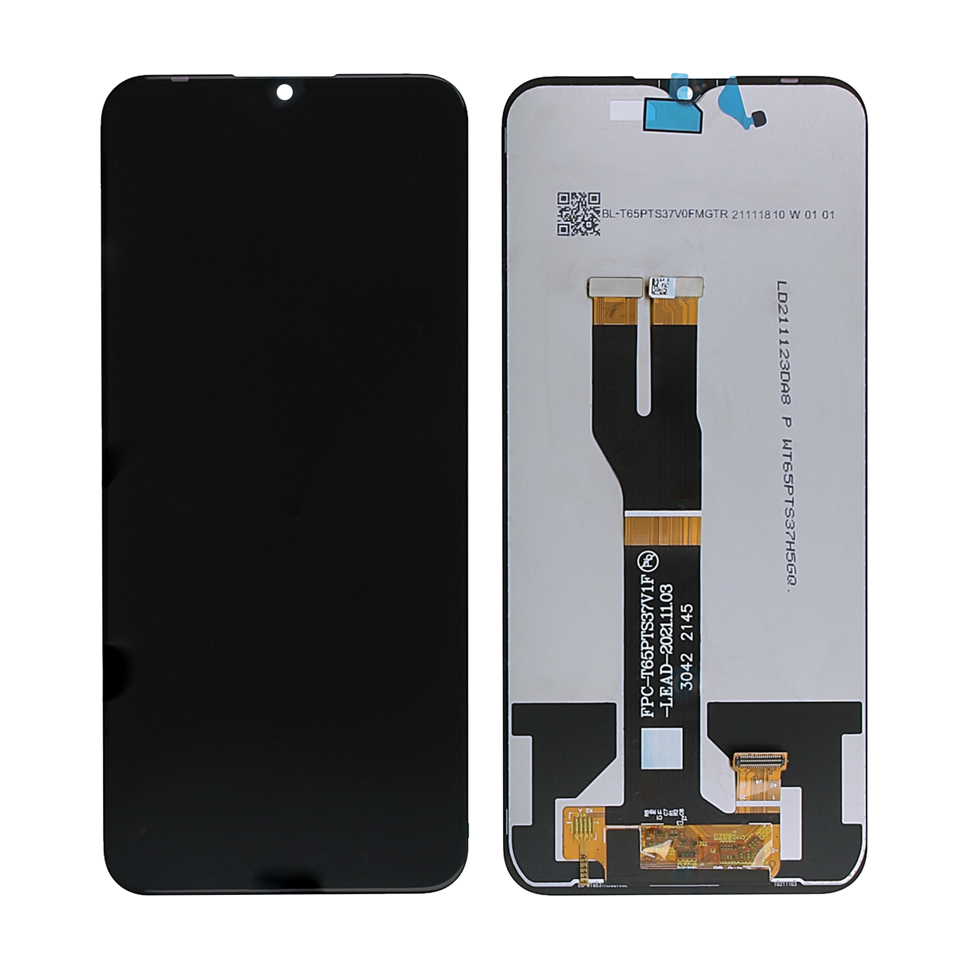 Nokia C21 Plus Display And Digitizer Without Frame Black OEM