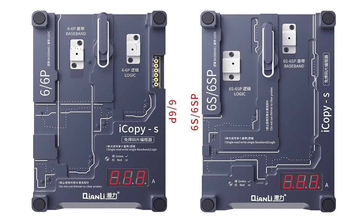 QIANLI iCopy-s 4 in 1 Double-sided Chip Test Stand For Apple iPhone 6, 6P, 6S, 6SP