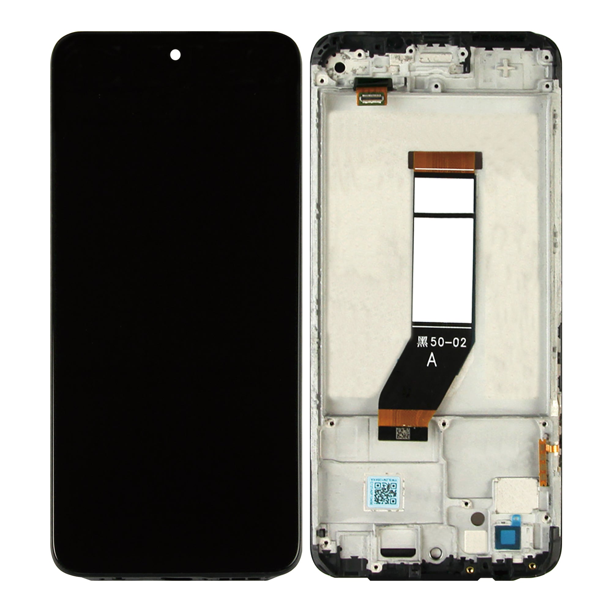 Xiaomi Redmi 10 (2021) Display And Digitizer With Frame Carbon Gray OEM