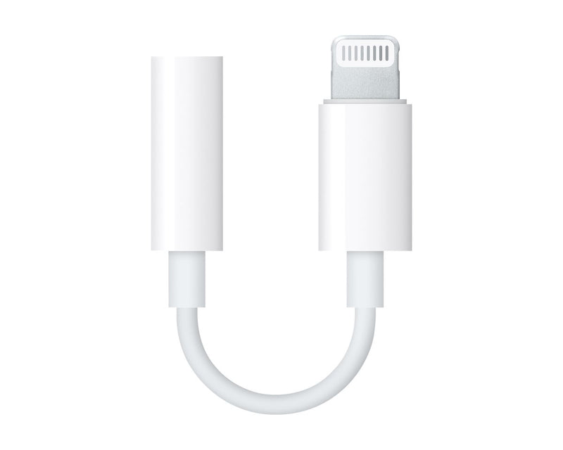 Apple Lightning To 3.5mm Jack Adapter 5cm White (MMX62ZM/A)