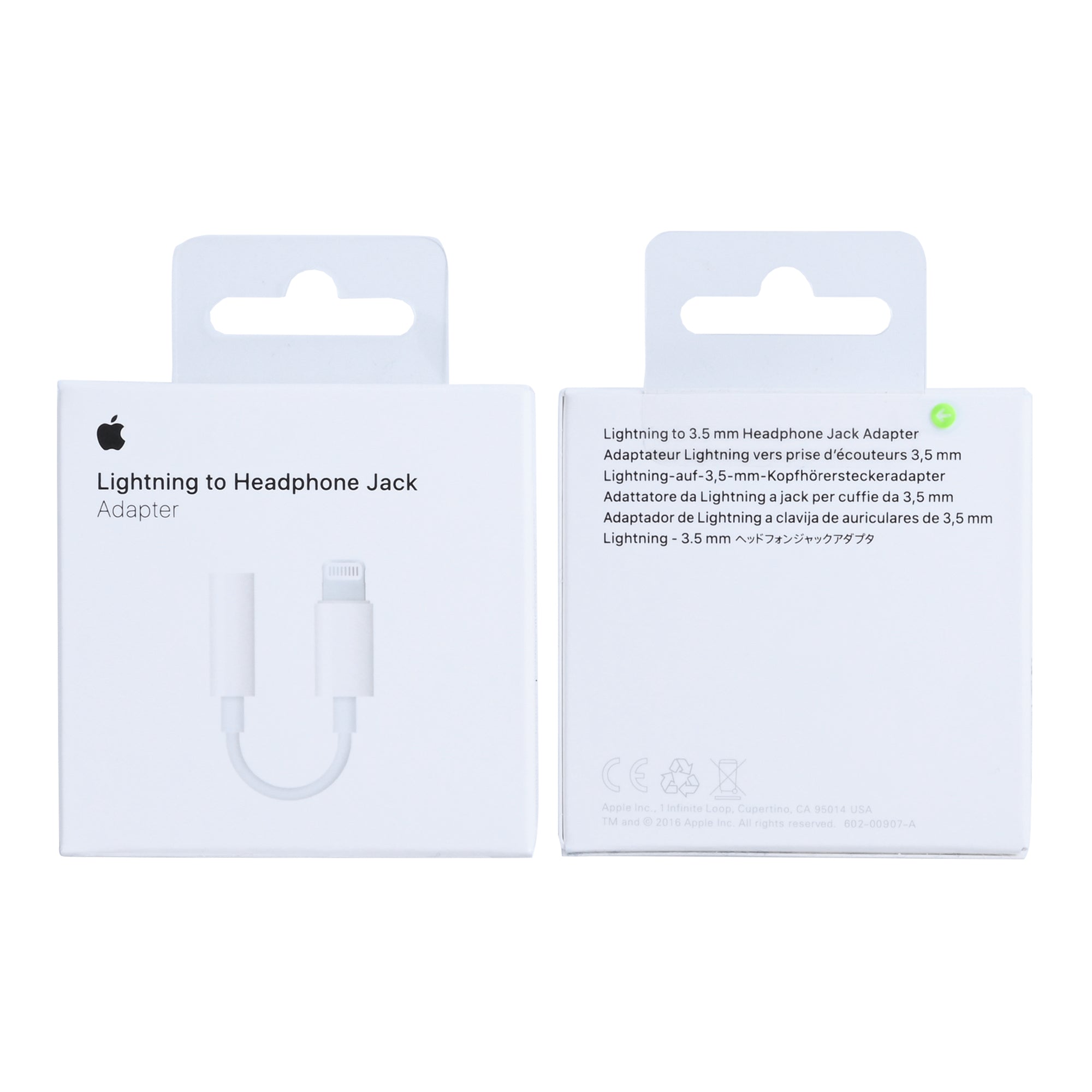 Apple Adapter MMX62ZM/A Lightning To 3.5mm Jack Adapter 5cm White
