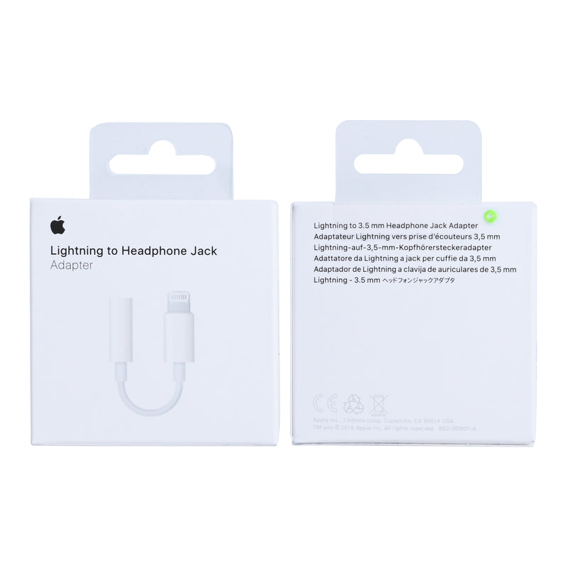 Apple Lightning To 3.5mm Jack Adapter 5cm White (MMX62ZM/A)