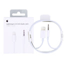 Apple MXK22ZM/A  Lightning To 3.5mm Jack Cable 120cm White Original Retail Box