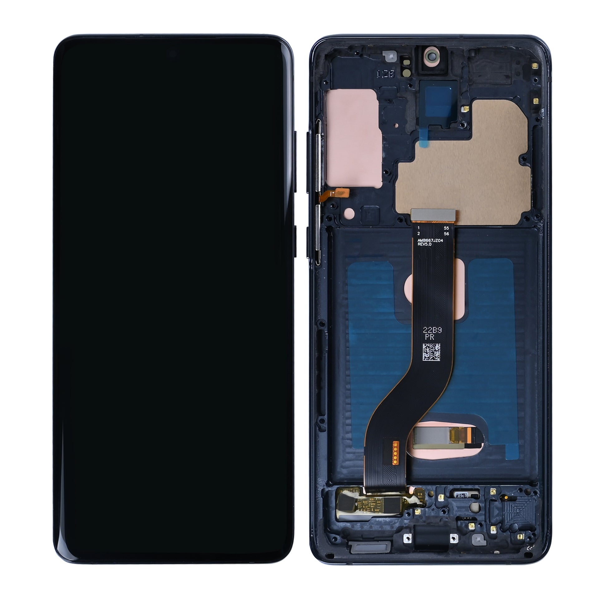 Samsung Galaxy S20 Plus G985F, S20 Plus 5G G986F Display And Digitizer With Frame Black Soft-OLED
