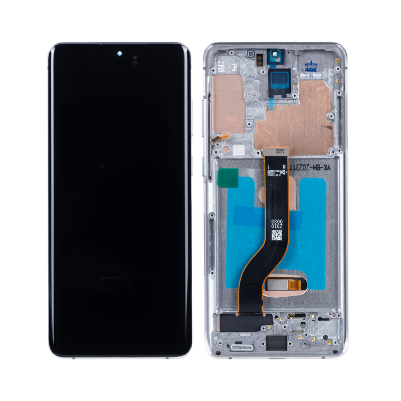 Samsung Galaxy S20 Plus G985F, S20 Plus 5G G986F Display And Digitizer With Frame White Soft-OLED