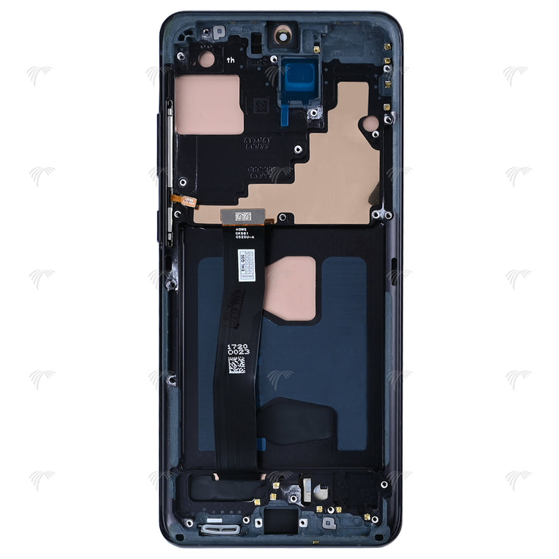 Samsung Galaxy S20 Ultra G988B Display And Digitizer With Frame Cosmic Black SOFT-OLED