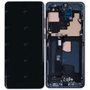Samsung Galaxy S20 Ultra G988B Display And Digitizer With Frame Cosmic Black SOFT-OLED