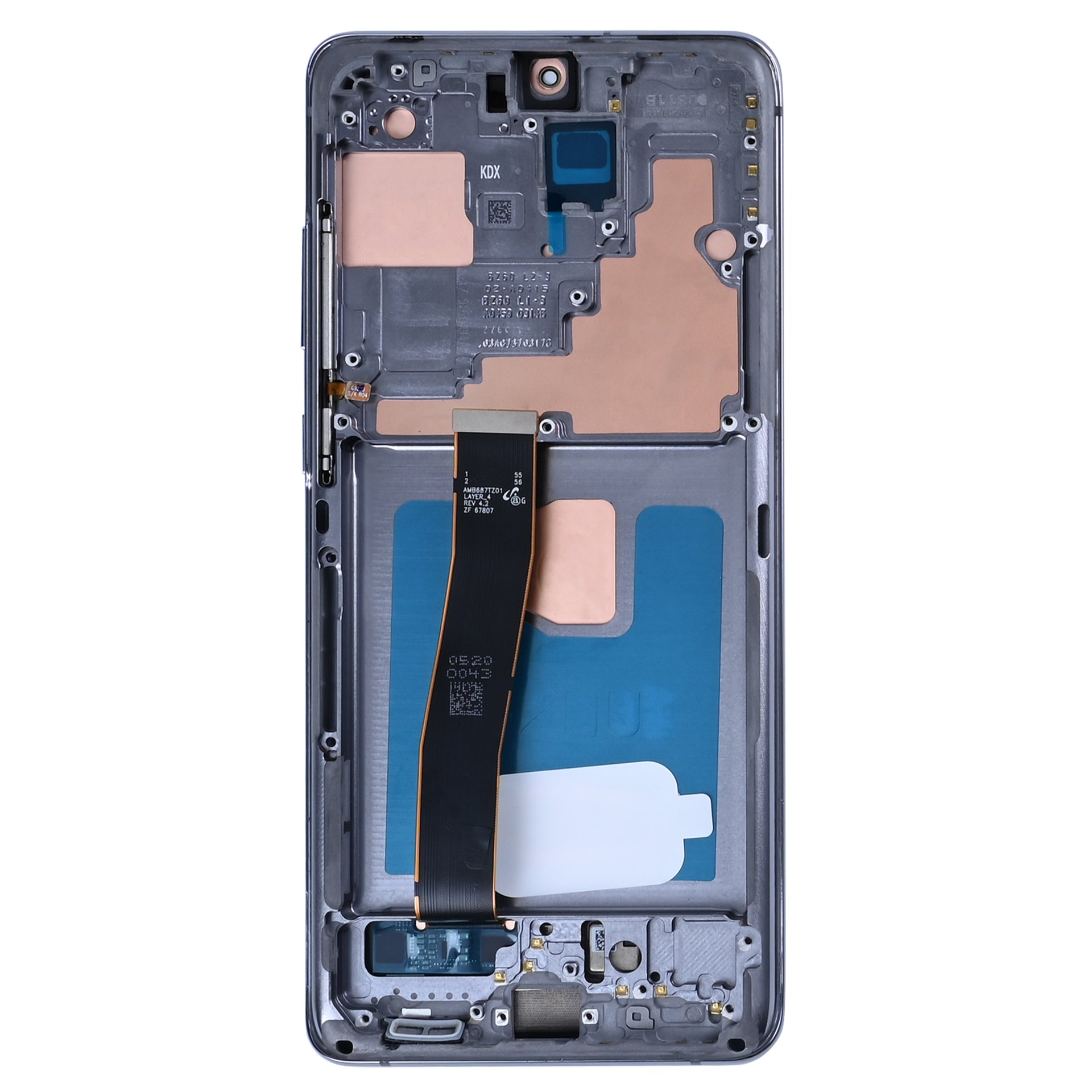 Samsung Galaxy S20 Ultra G988B Display And Digitizer With Frame Cosmic Grey Soft-OLED