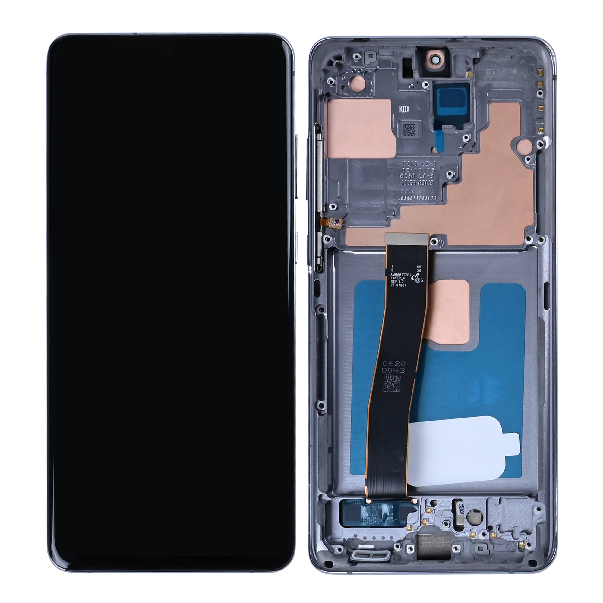 Samsung Galaxy S20 Ultra G988B Display And Digitizer With Frame Cosmic Grey Soft-OLED