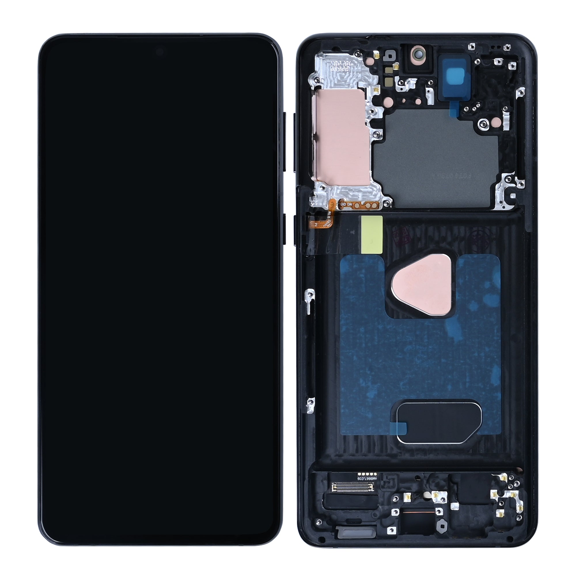 Samsung Galaxy S21 Plus 5G G996B Display And Digitizer With Frame Phantom Black Soft-OLED