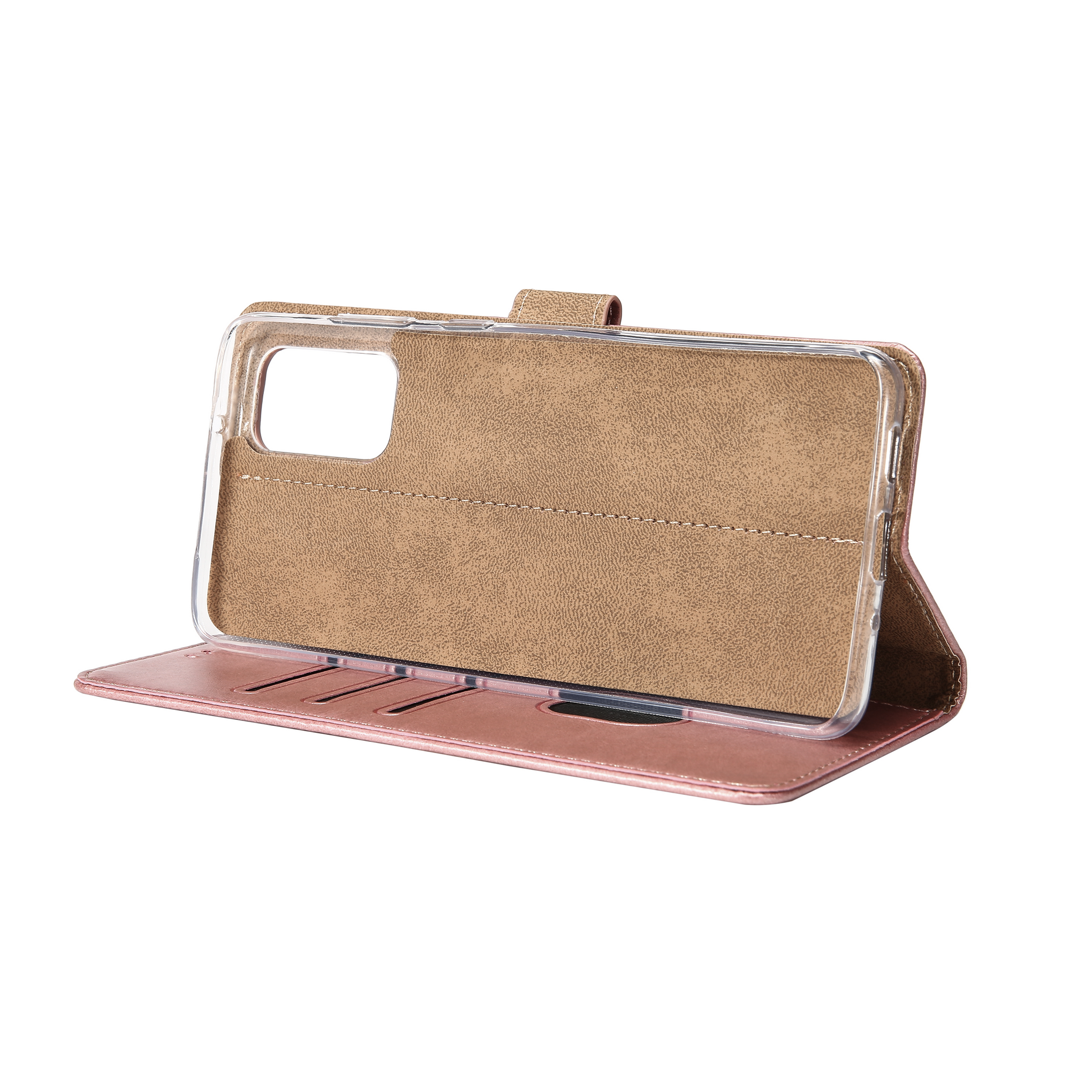 Rixus Bookcase For Samsung Galaxy A52 5G Pink