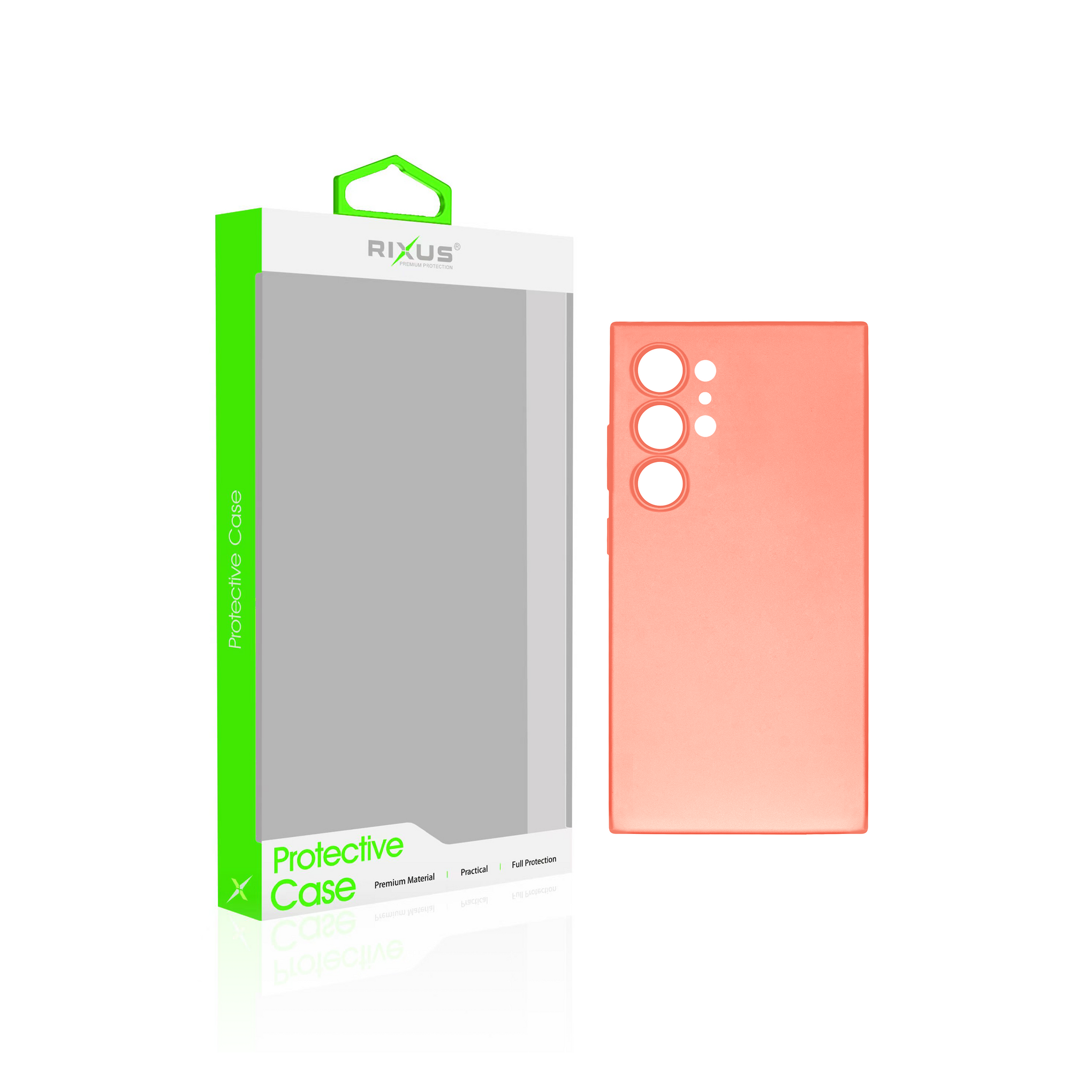 Rixus Soft TPU Phone Case For Samsung Galaxy S24 Ultra Pink