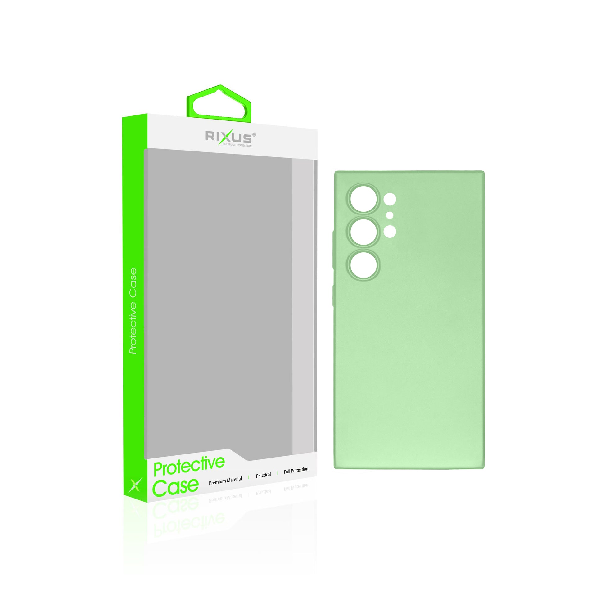 Rixus Soft TPU Phone Case For Samsung Galaxy S24 Ultra Matcha