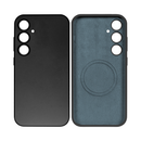 Rixus Soft TPU Phone Case With MagSafe Compatible For Samsung Galaxy S24 Black