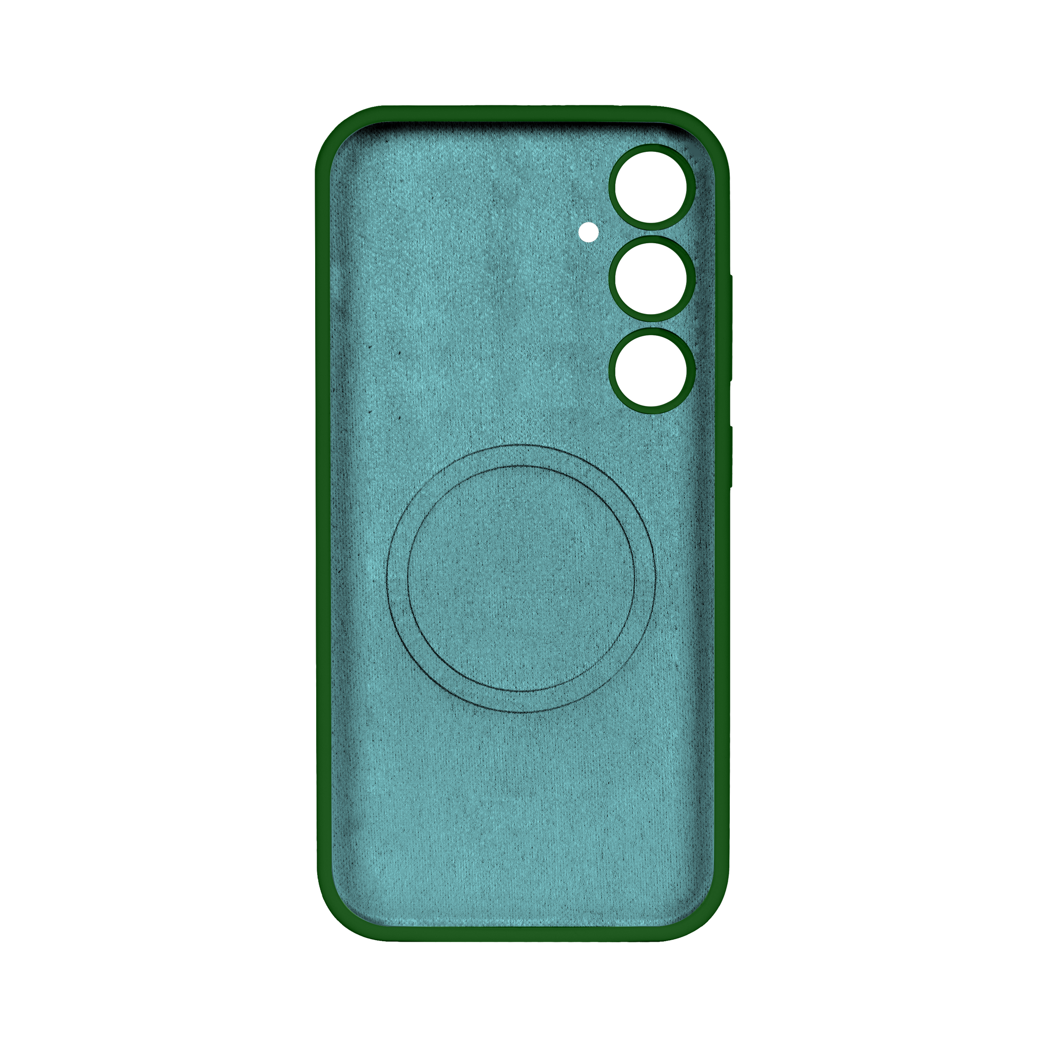Rixus Soft TPU Phone Case With MagSafe Compatible For Samsung Galaxy S24 Dark Green