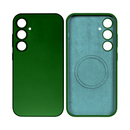 Rixus Soft TPU Phone Case With MagSafe For Samsung Galaxy S24 Dark Green