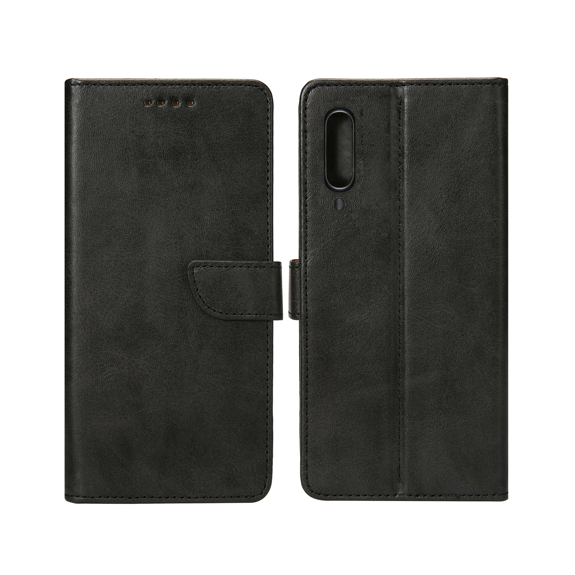 Rixus Bookcase For Samsung Galaxy A7 (2018) Black