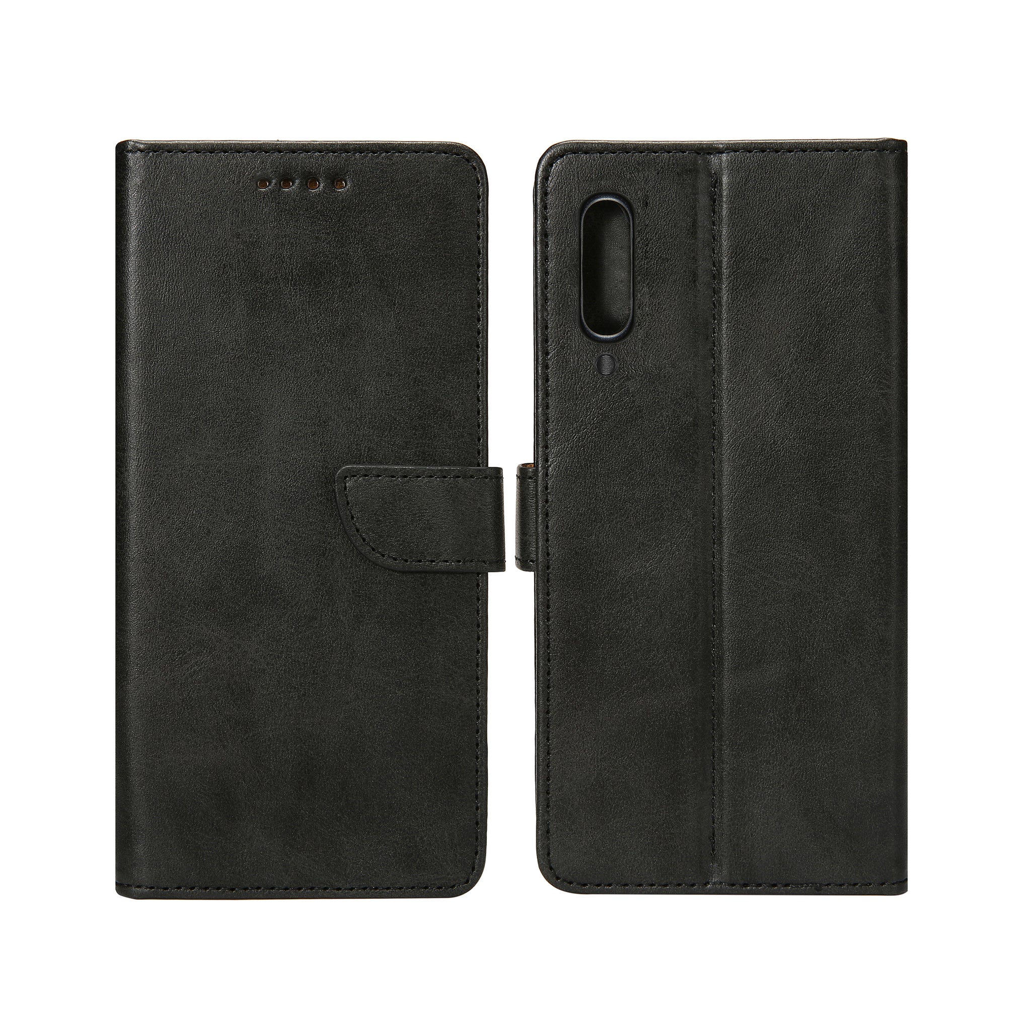 Rixus Bookcase For Samsung Galaxy A7 (2018) Black