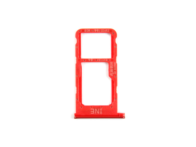 Huawei P Smart Plus (Nova 3i) Sim And SD Card Holder Red