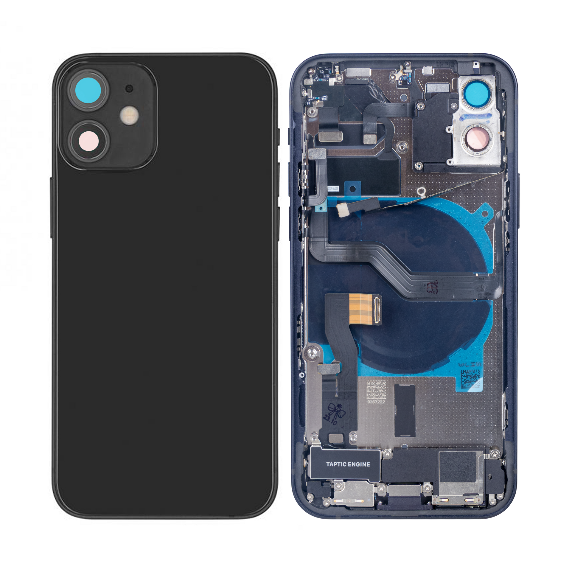 For Apple iPhone 12 Housing With Small Parts Black OEM