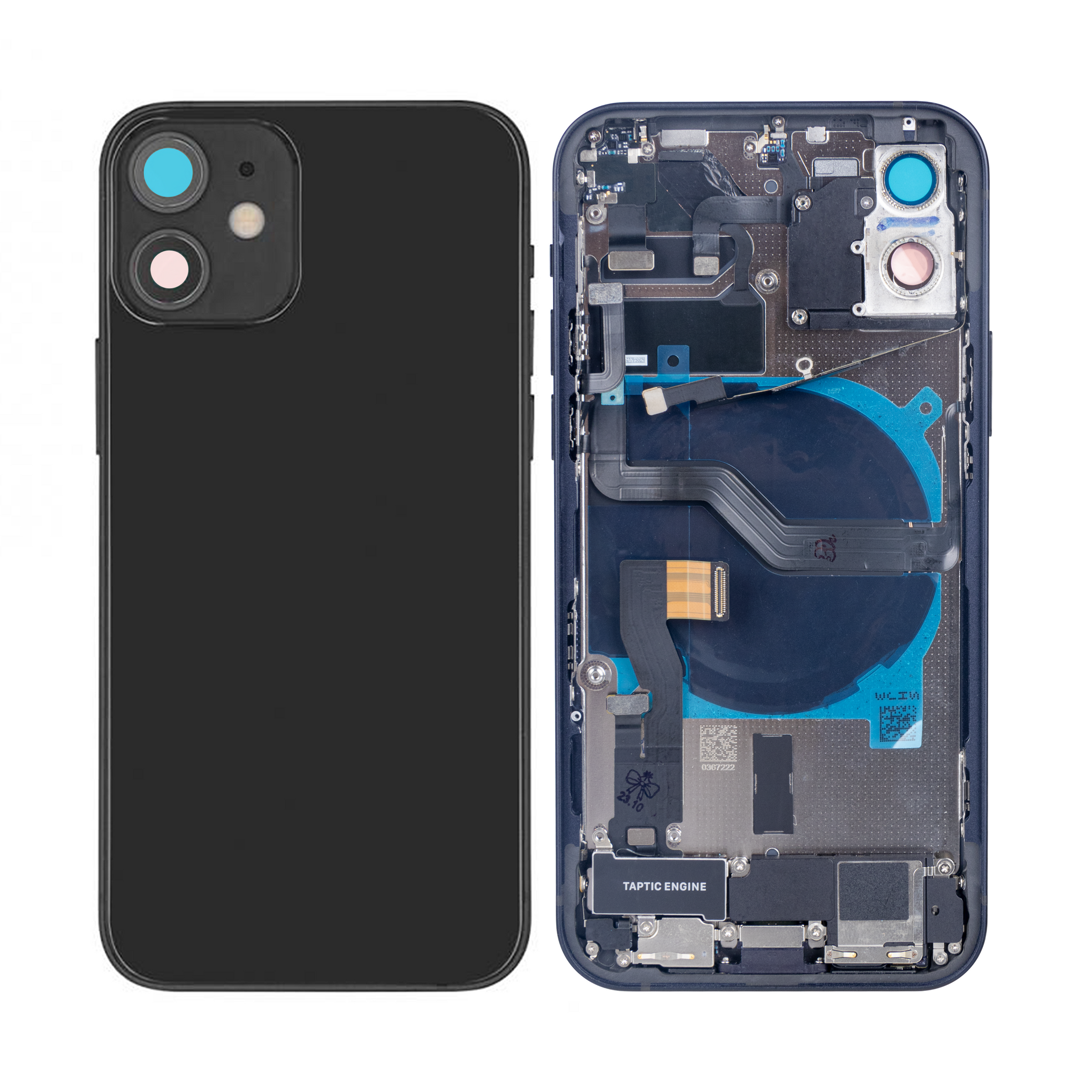 For Apple iPhone 12 Housing With Small Parts Black OEM