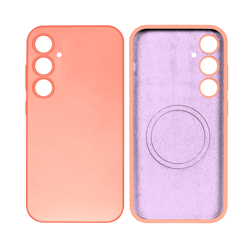 Rixus For Samsung Galaxy S24 Plus 5G S926B Soft TPU Phone Case With MagSafe Pink