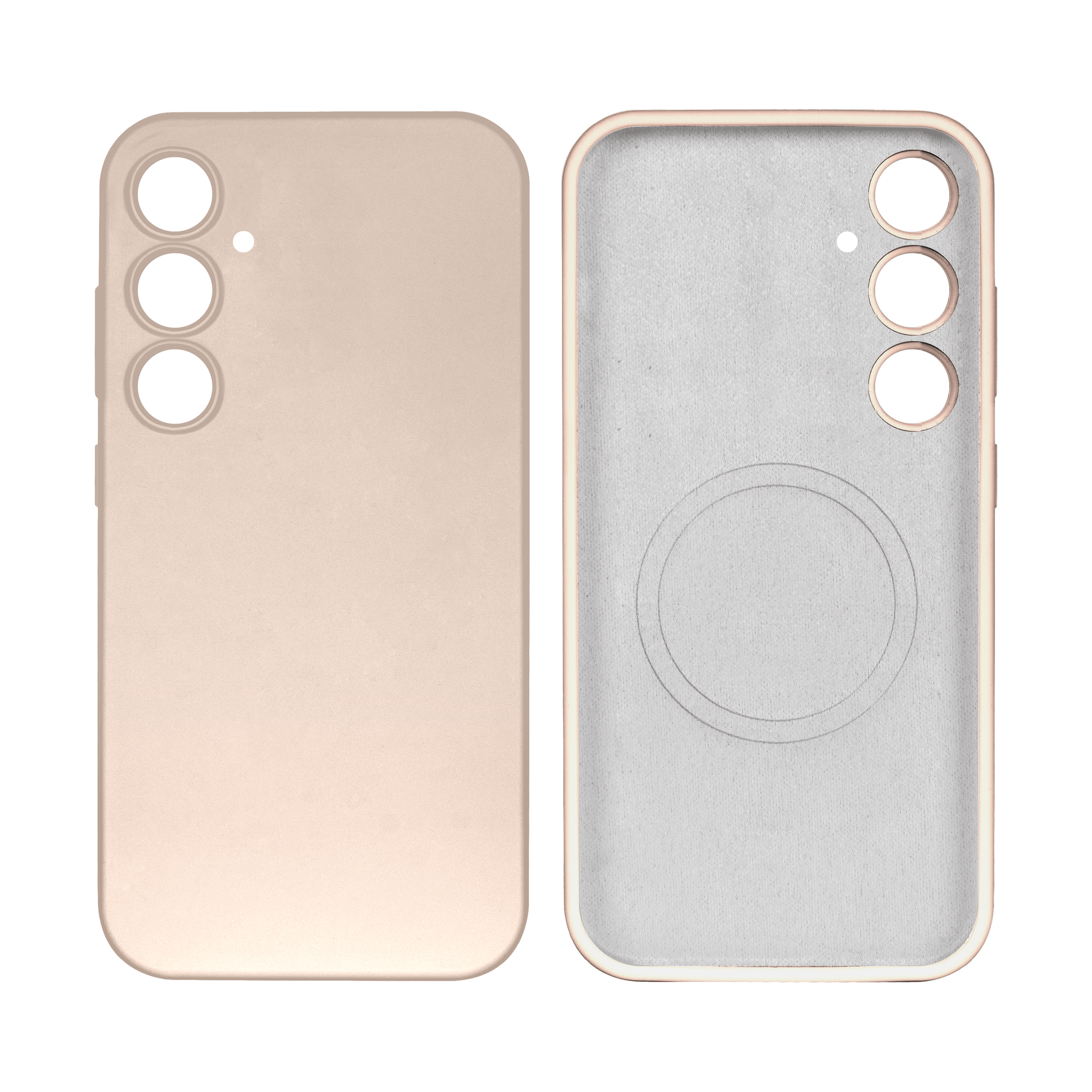Rixus Soft TPU Phone Case With MagSafe Compatible For Samsung Galaxy S24 Plus Gold