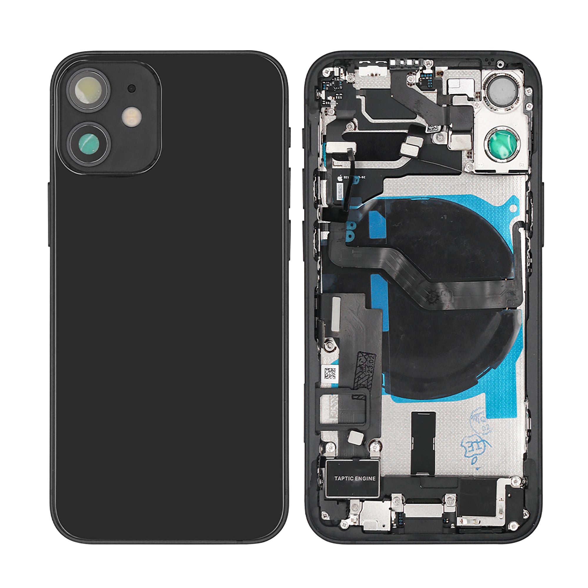 For Apple iPhone 12 Mini Housing With Small Parts Black OEM