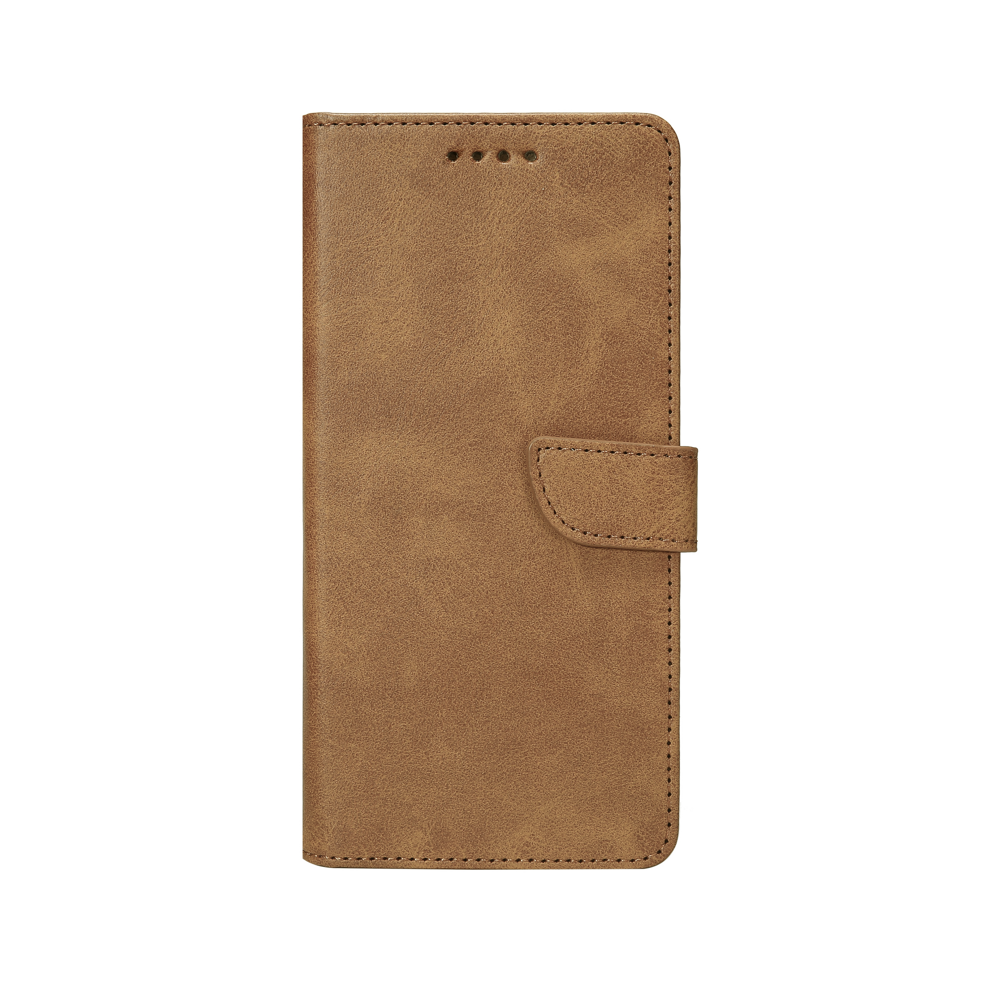 Rixus Bookcase For Samsung Galaxy A71 4G Light Brown