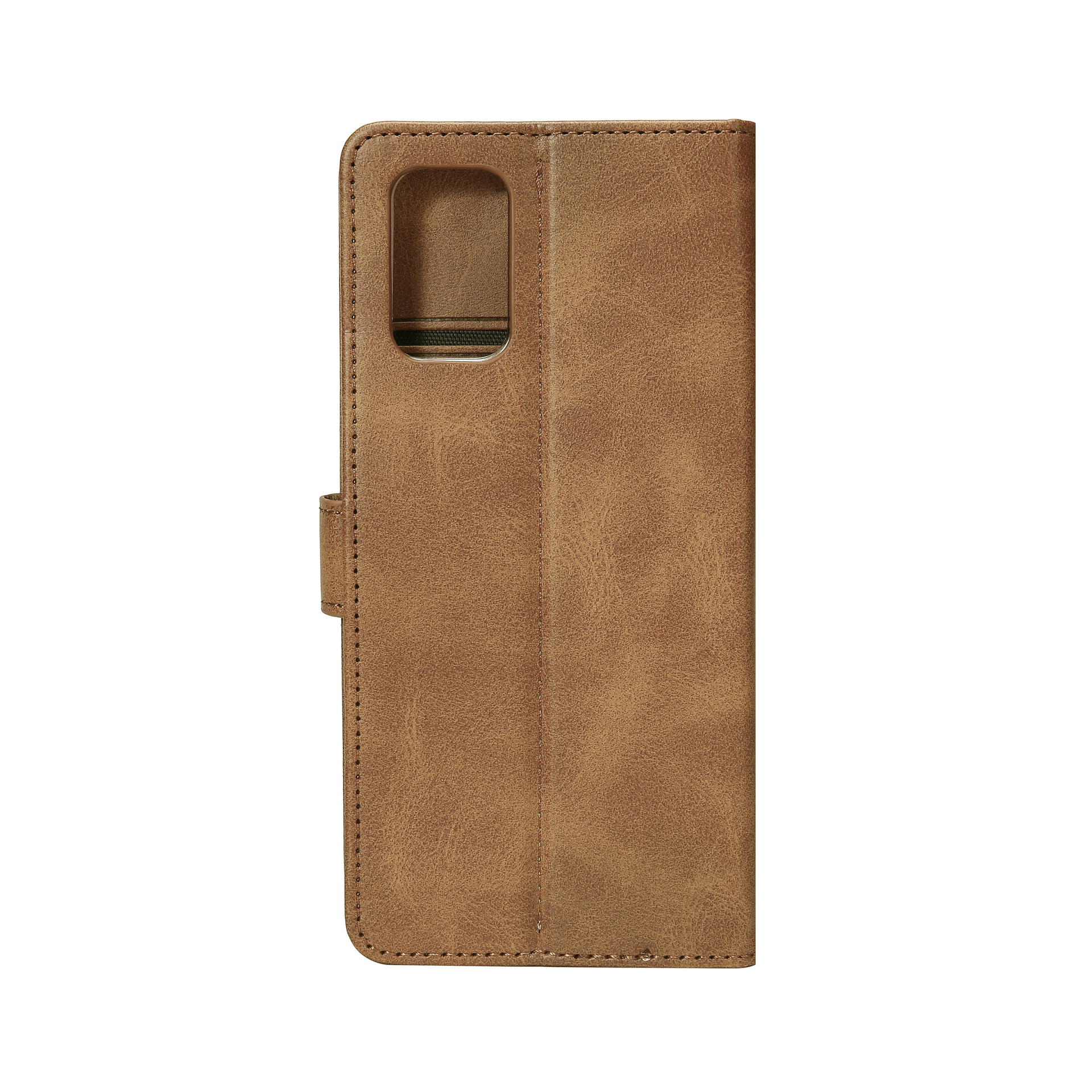 Rixus Bookcase For Samsung Galaxy A71 4G Light Brown