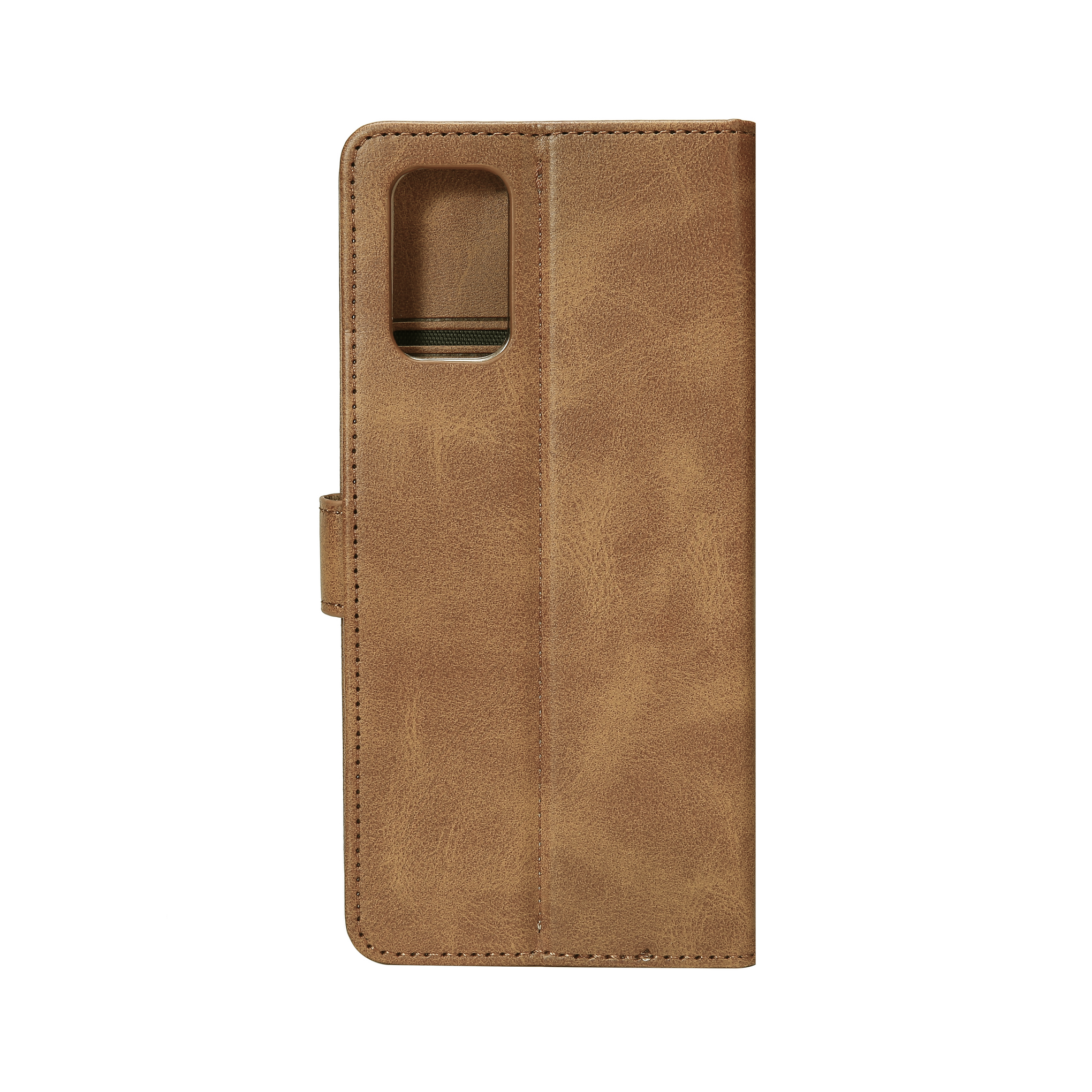 Rixus Bookcase For Samsung Galaxy A71 4G Light Brown