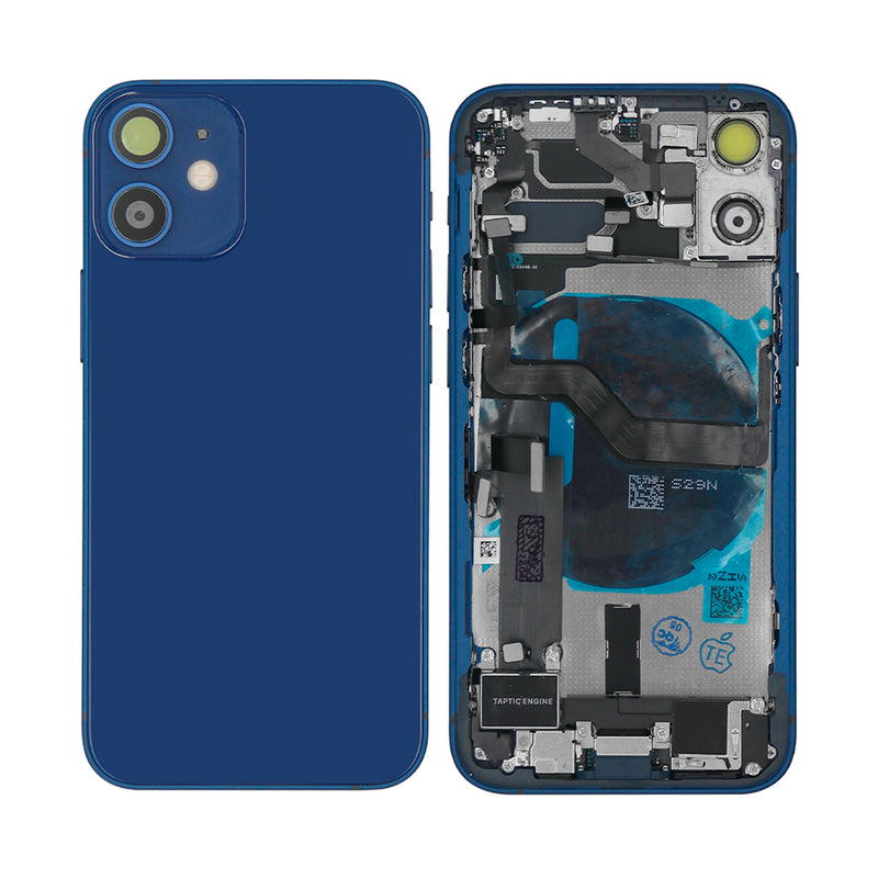 For iPhone 12 Mini Complete Housing incl. All Small Parts Without Battery & Back Camera Blue