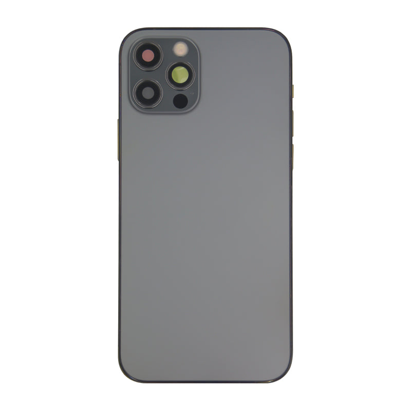 For iPhone 12 Pro Complete Housing incl. All Small Parts Without Battery & Back Camera (Graphite)