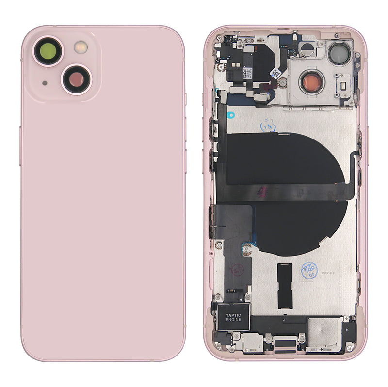 For iPhone 13 Complete Housing incl. All Small Parts Without Battery & Back Camera Pink