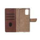 Rixus Bookcase For Samsung Galaxy A72 Brown