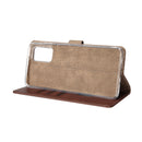 Rixus Bookcase For Samsung Galaxy A72 Brown