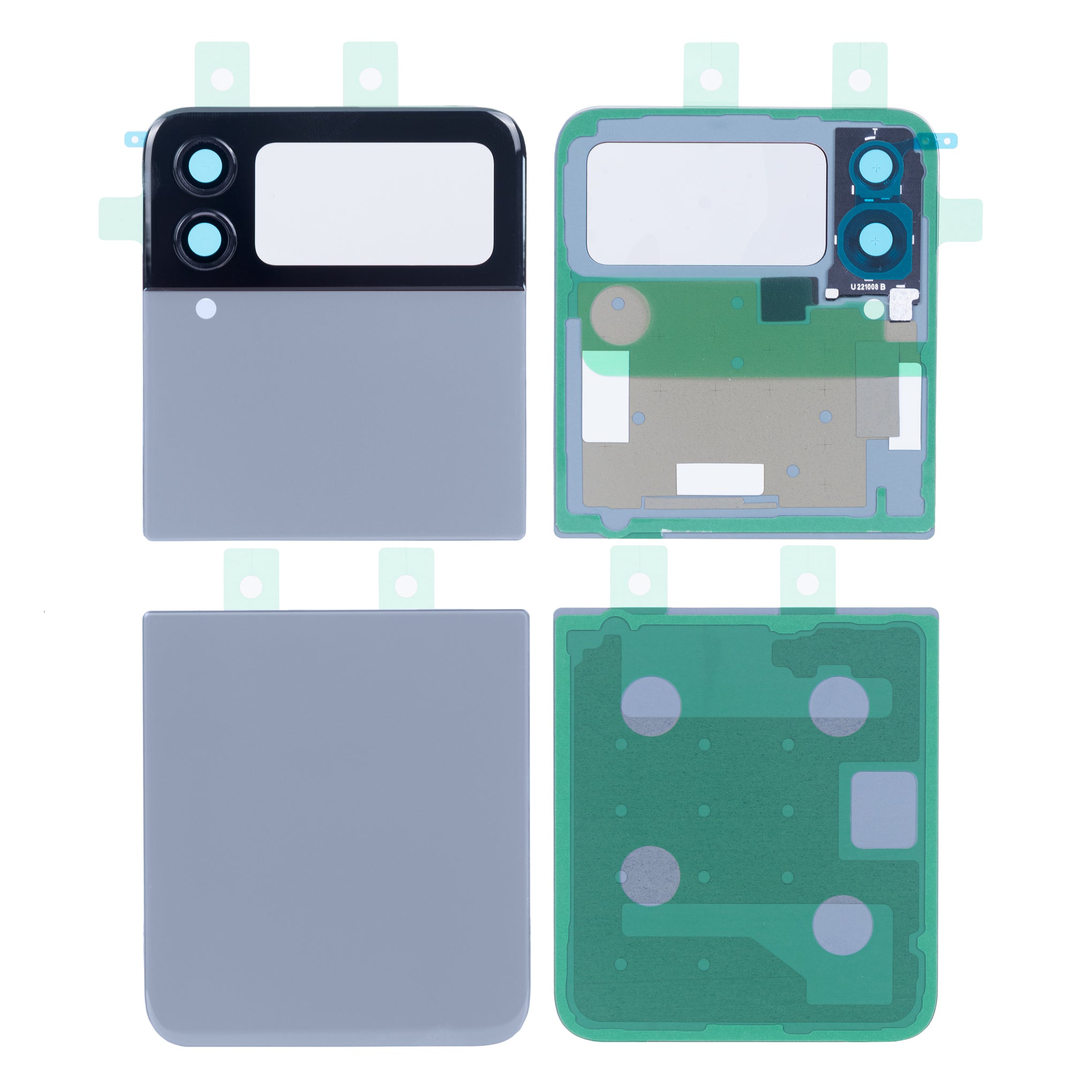 Samsung Galaxy Z Flip4 5G F721B Back Cover With Lens Blue OEM