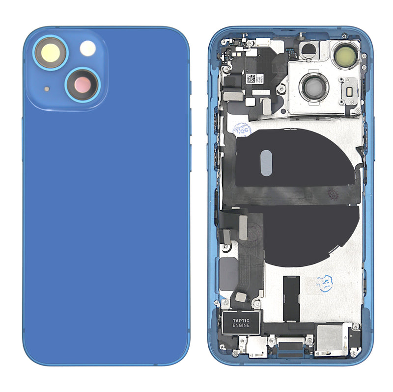 For iPhone 13 Mini Complete Housing incl. All Small Parts Without Battery & Back Camera Blue