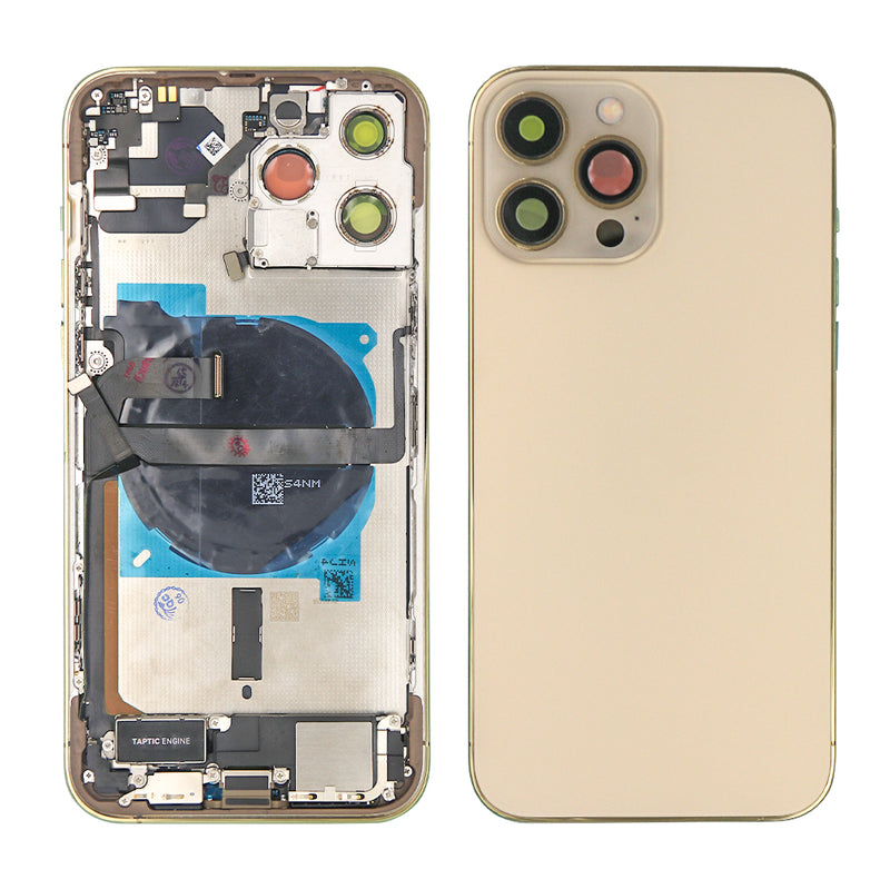 For iPhone 13 Pro Max Complete Housing incl. All Small Parts Without Battery & Back Cam Gold