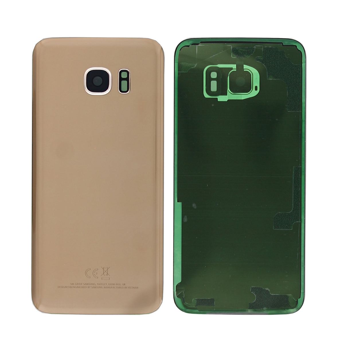 Samsung Galaxy S7 Edge G935F Back Cover With Lens Gold OEM
