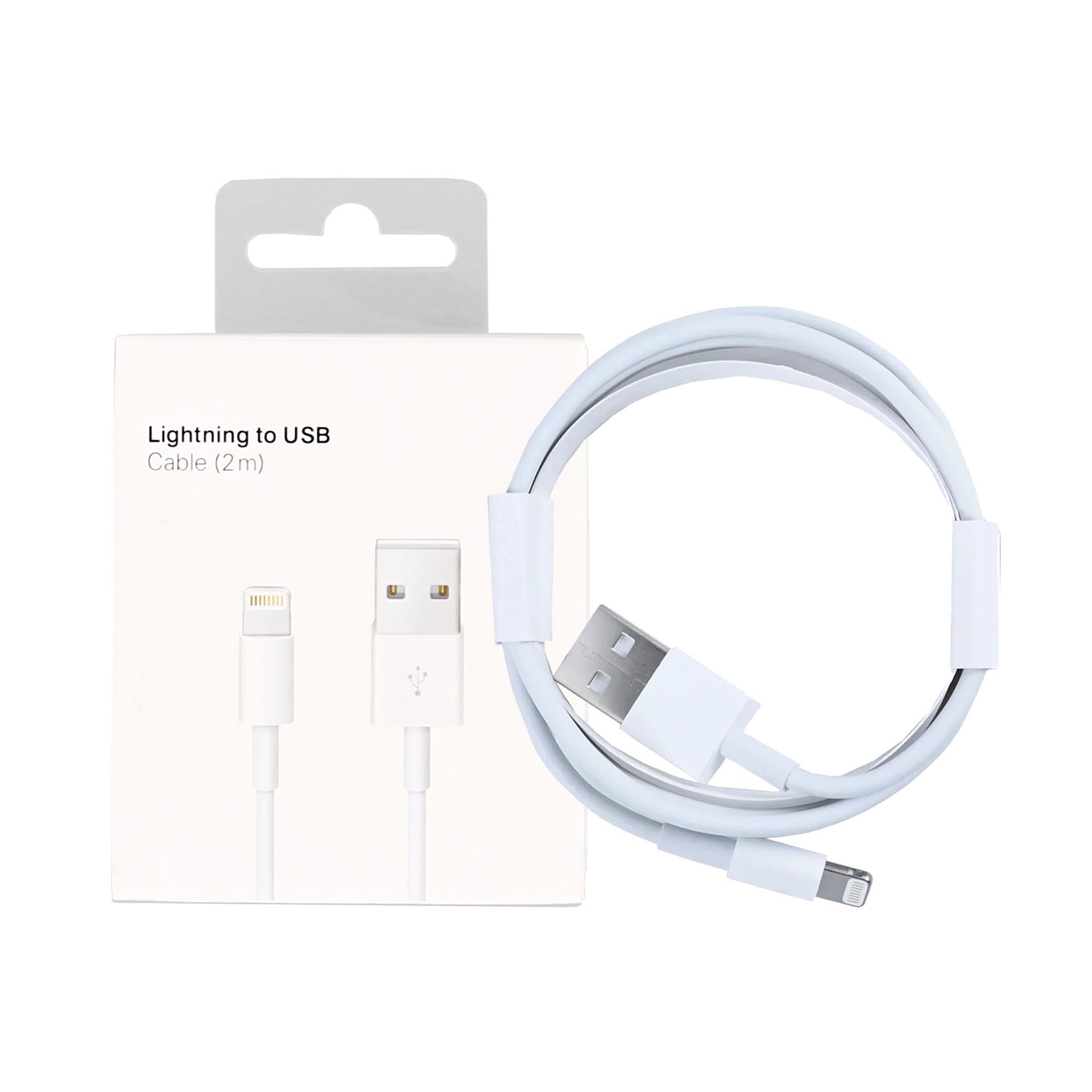 For Apple USB-A To Lightning Cable 200cm White Retail Box