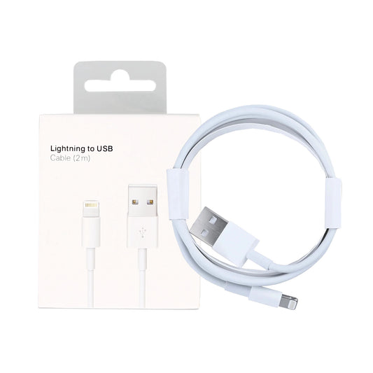 For Apple USB-A To Lightning Cable 200cm White Retail Box